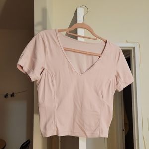 Lululemon Align t-shirt, soft pink size 10